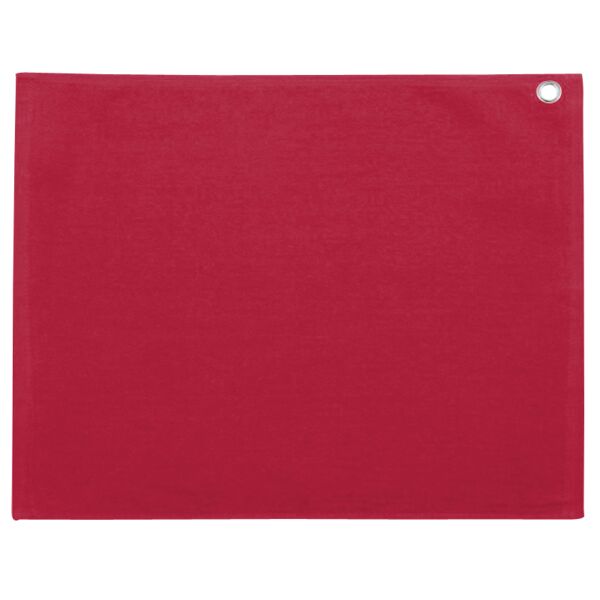 Velour Hemmed Towel with Grommet & Hook Thumbnail