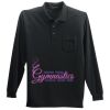Long Sleeve Silk Touch Polo with Pocket Thumbnail
