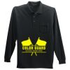 Long Sleeve Silk Touch Polo with Pocket Thumbnail