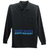 Long Sleeve Silk Touch Polo with Pocket Thumbnail
