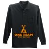 Long Sleeve Silk Touch Polo with Pocket Thumbnail