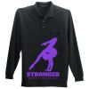 Long Sleeve Silk Touch Polo with Pocket Thumbnail